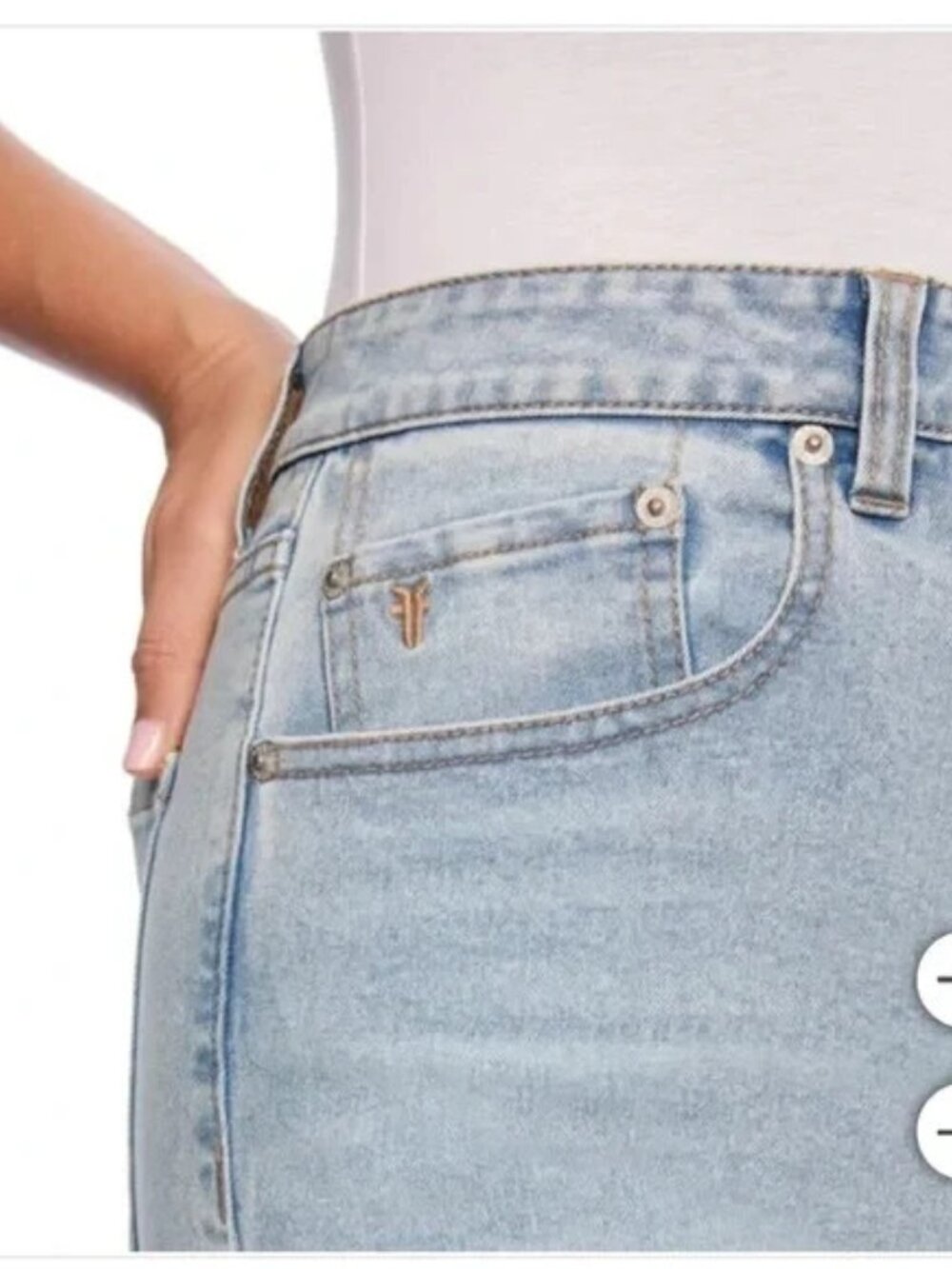 Frye Women's Cuffed Crop Jean NWT - Picture 4 of 4